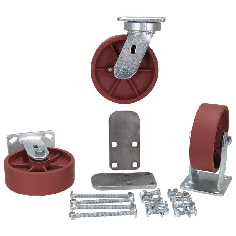 Ensemble de roulettes en acier Ductile