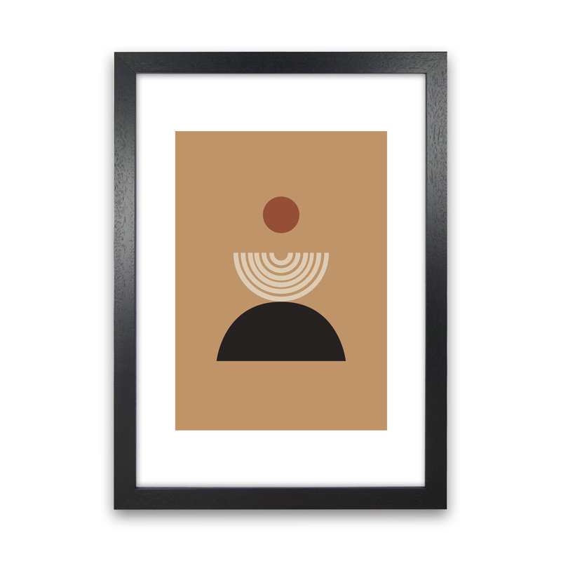 Mica Sand Fountain N19 by Pixy Paper - Print, 84cm H x 59.4cm W x 3cm D, Black Framed