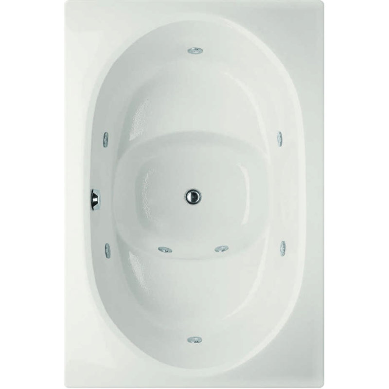 Fuji 60'' L Bathtub, White, Matte Black