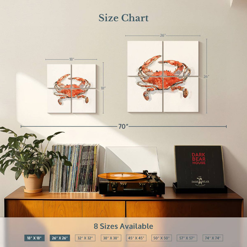 Yarlin Crusty Crab II, 18'' H x 18'' W