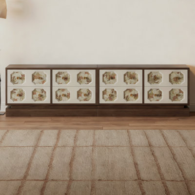 Retro Walnut Manufactured Wood TV Stands