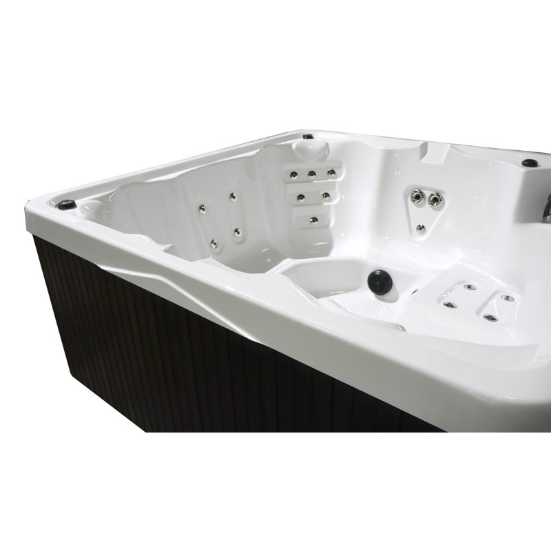 Home And Garden Spas 6 Person 29 Jet Plug And Play Hot Tub in White