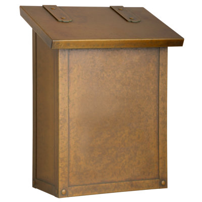 Classic Brass Wall Mounted Mailbox
