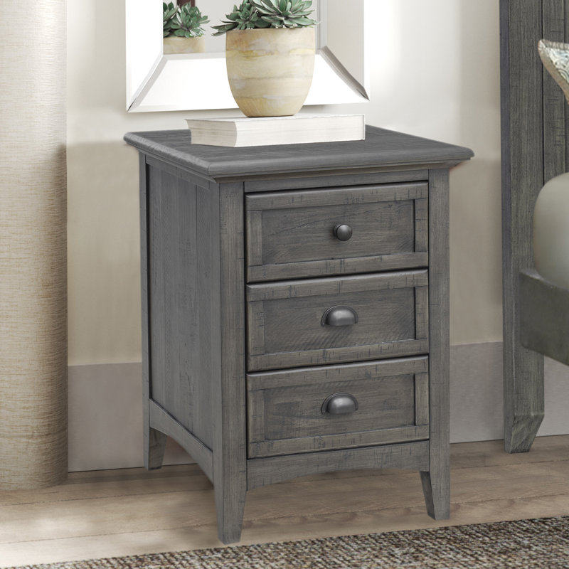 Carolo 20'' W Solid Wood Nightstand