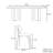 French cream style Rectangular dining table set-106638517