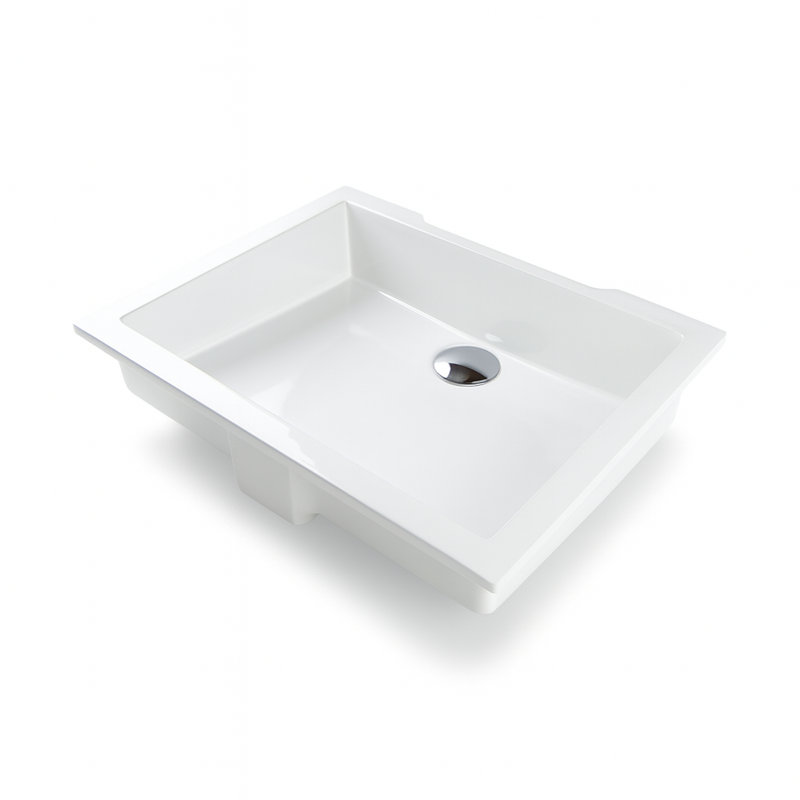 Kubista 19.5'' L Bathroom Sink, Gloss White