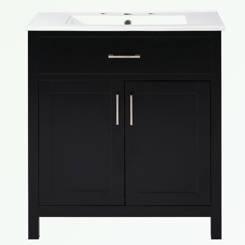 Rangement pour salle de bain Kachine, Noir