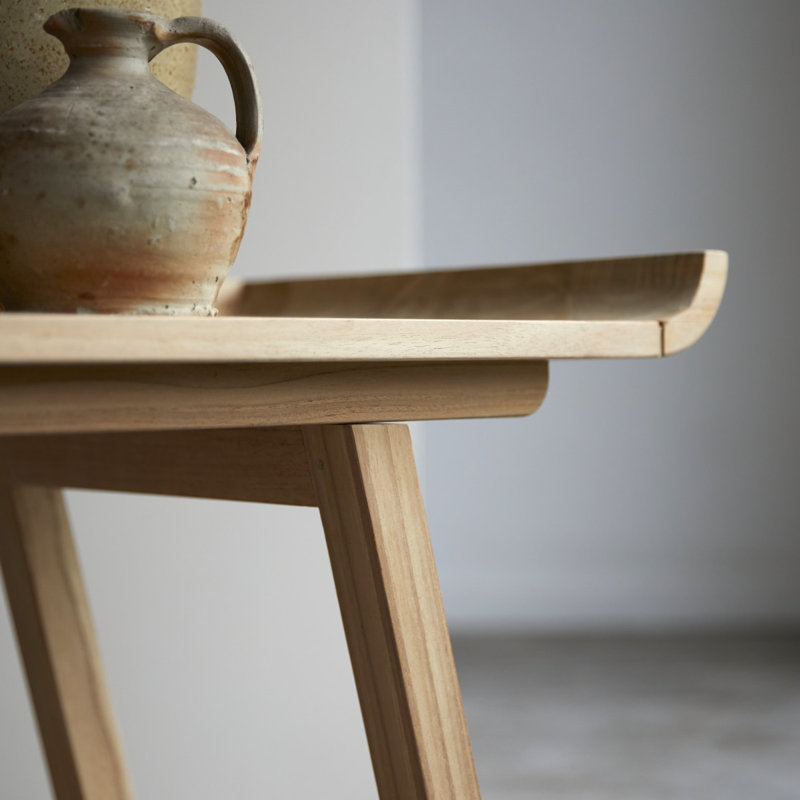 Pampa 110cm Solid Wood Console Table, 50cm H x 110cm W x 40cm D, Natural Wood
