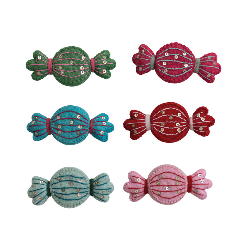 Candy Wrapper Embroidered Wool Felt Tape Measure
