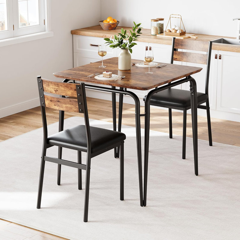 Dining Set, Brown/Black
