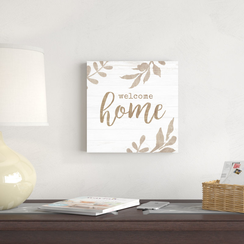 «Shiplap Sentiment I» par Victoria Borges - impression sur toile tendue, H 12 po x l 12 po