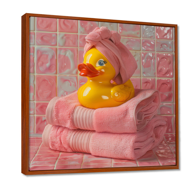 «Spa Day», impression sur toile, Toile avec cadre flottant brun, H 16 po x l 16 po x P 1 po