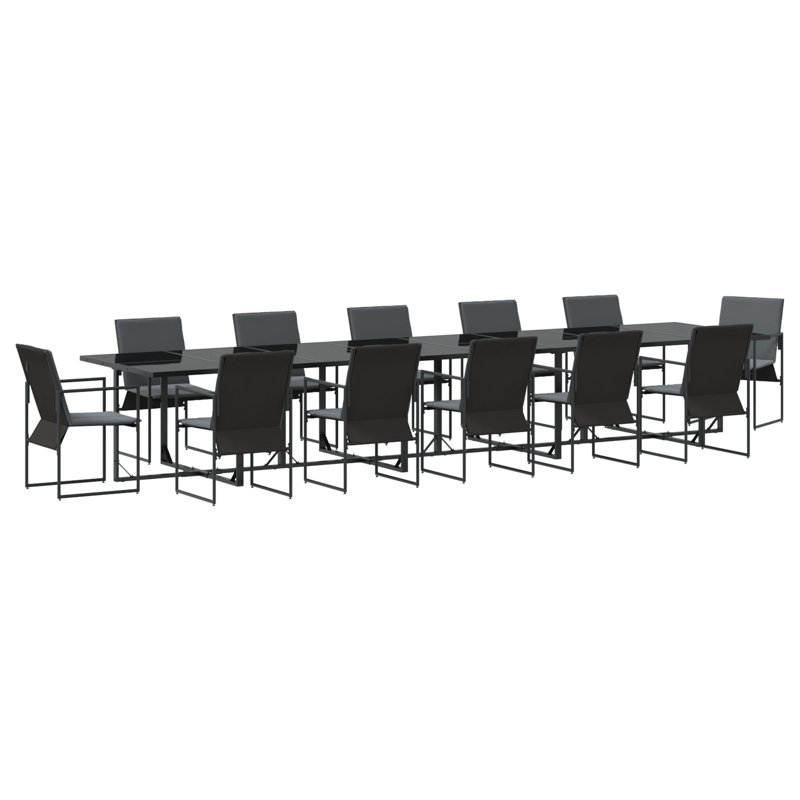 Metal Top Dining Table