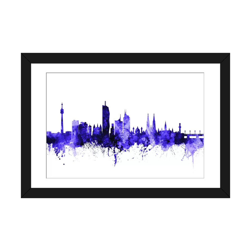 « vienne, autriche horizon » par michael tompsett, reproduction d’impression sur toile tendue, H 16 po x l 24 po x P 1 po