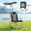 Outsunny Padded Camping Chair for Adults Portable Reclining-501927757