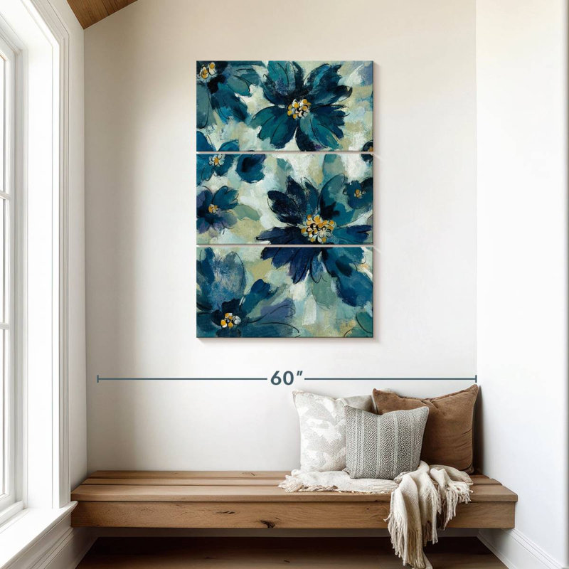 Avery Inky Floral III, 45" H x 28" W