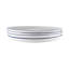Service de table 16 pièces en porcelaine à jantes colorées Canvas Home Abbesses-81365305