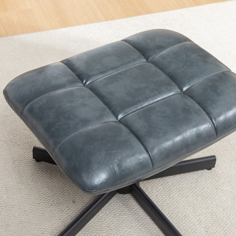Chaise d'appoint et repose-pieds, Blue