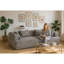 Canapé modulaire 2 pièces Cloud-Like Comfort, Bouclé et flanelle, maison moderne