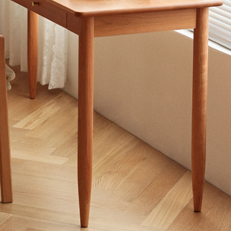 Bureau simple en bois de cerisier durable Simple Home Non Oui, H 29,52 po x l 70,86 po x P 21,65 po