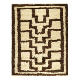One-of-a-Kind 4'2”x5' Hand Knotted Area Rug