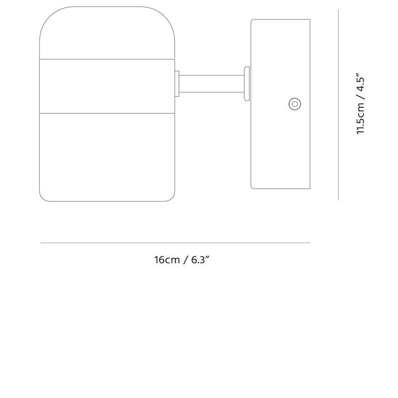 Ling 1 - Light Wall Sconces, White/Brass