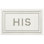 Ghofran His Bordered Polyester Machine Washable Bath Rug