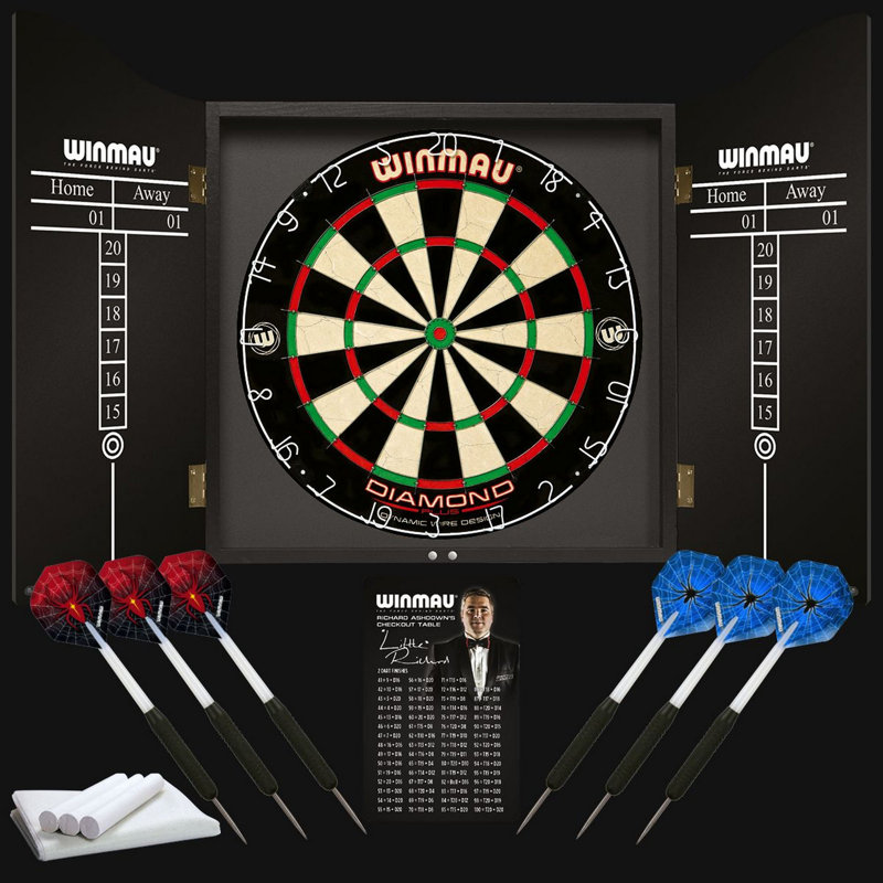 Jeu de fléchettes à poils professionnel avec fléchettes