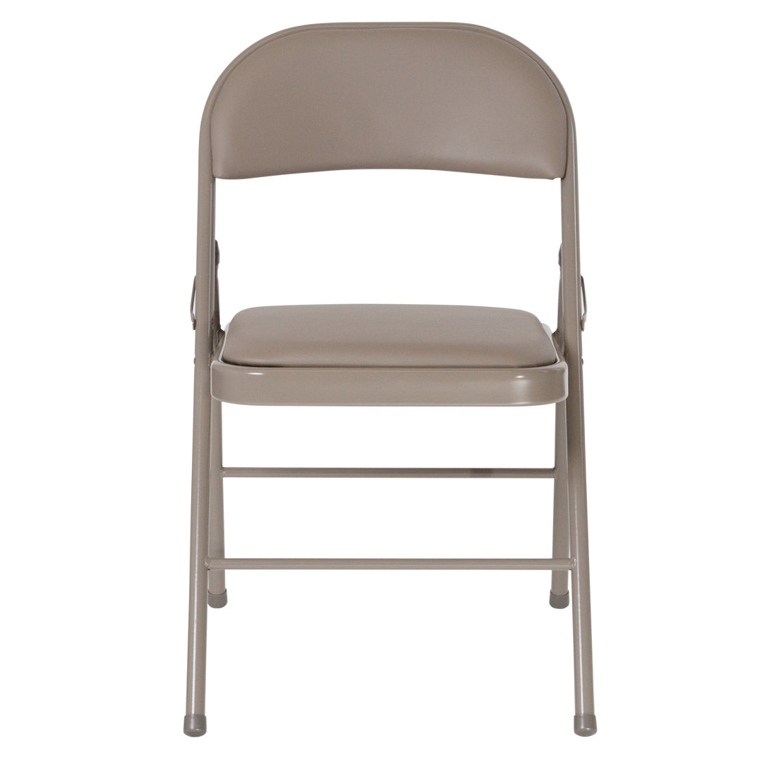 Oliverson Vinyl Padded Stackable Folding Chair (Set of 2) Inbox Zero 