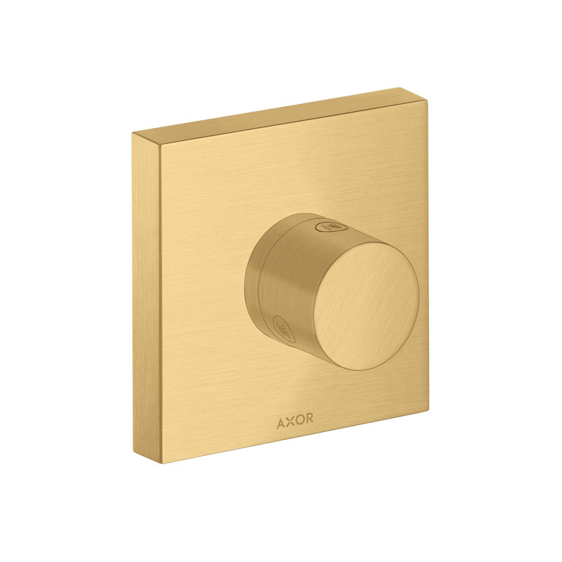 AXOR ShowerSolutions Diverter Trim Trio/Quattro 5" x 5", Brushed Gold Optic