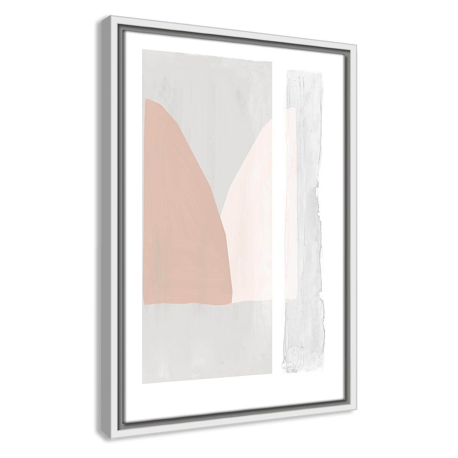 Soft and Light - Painting Print, White Framed Canvas, 19.5" H x 13.5" W x 2" D
