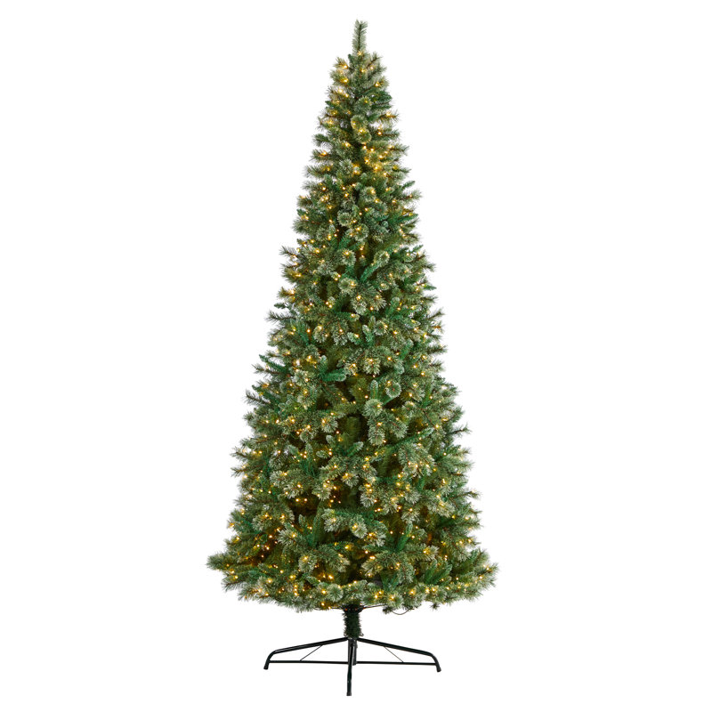 Lighted Artificial Christmas Tree, 10' H