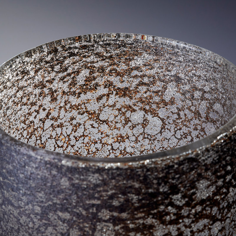 Cordelia Glass Table Vase, Light Brown, 11.5" H x 7.5" W x 7.5" D