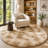 Ebern Designs Soft Fluffy Tie-Dyed Beige Shag Area Rug for Living Room Bedroom Nursery Kids Room-1164655162-1164655161