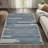 Baumgardner Modern Berber Stripe Cream/Navy Rug-719458679