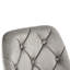 Chaise de salle à manger moderne en velours et - douce, ergonomique, réglable en hauteur. Gris, métal, capacité de charge maximale de 200 lb avec pieds réglables. Prises