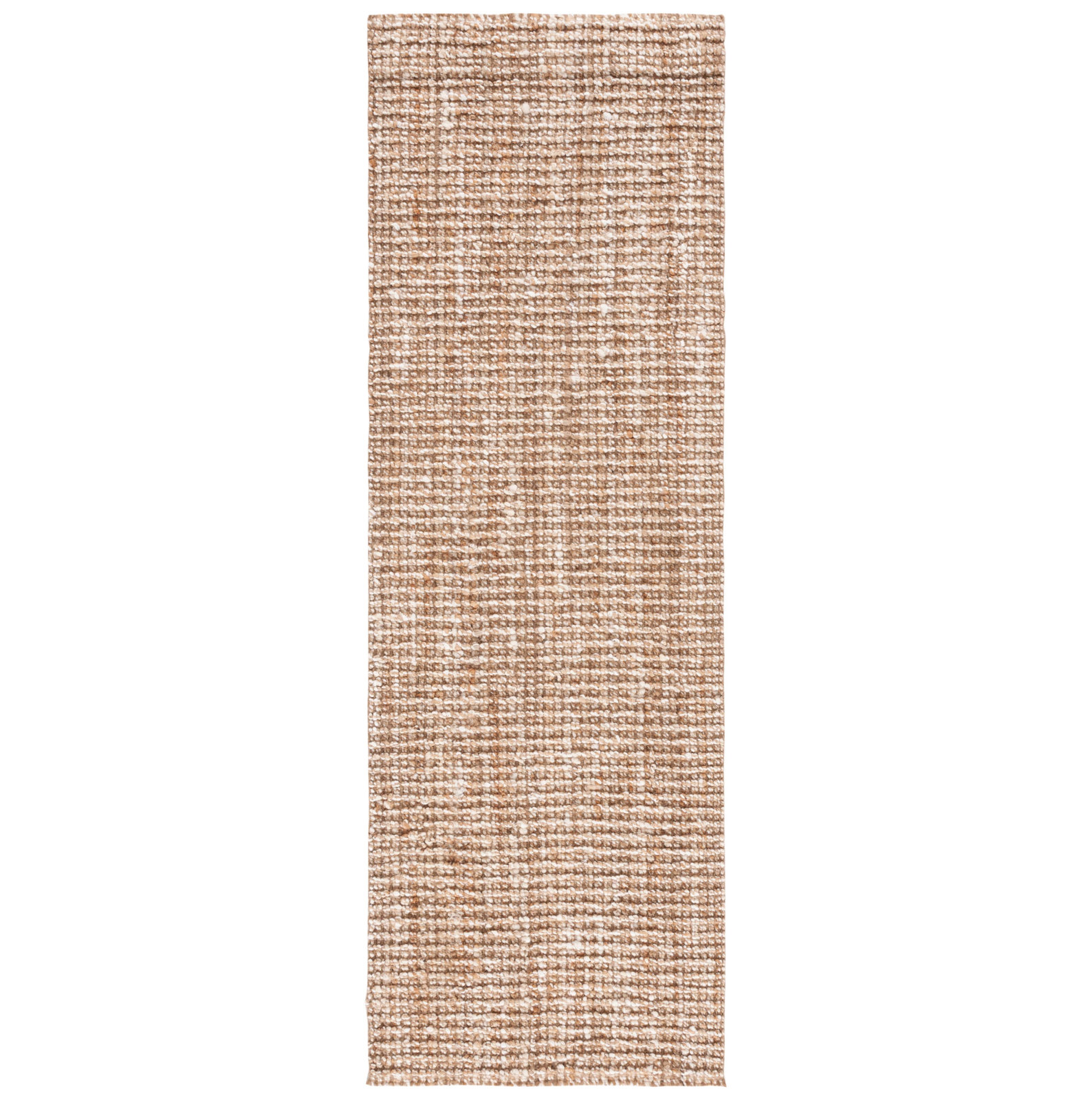 Alda Natural Ivory Hand-Woven Jute Rug, Runner 2'6" x 10'