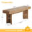 47" Wooden Entryway Bench, Farmhouse Shoe Bench-411580774