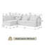 Canapé modulaire 3 pièces Porfire-674641044