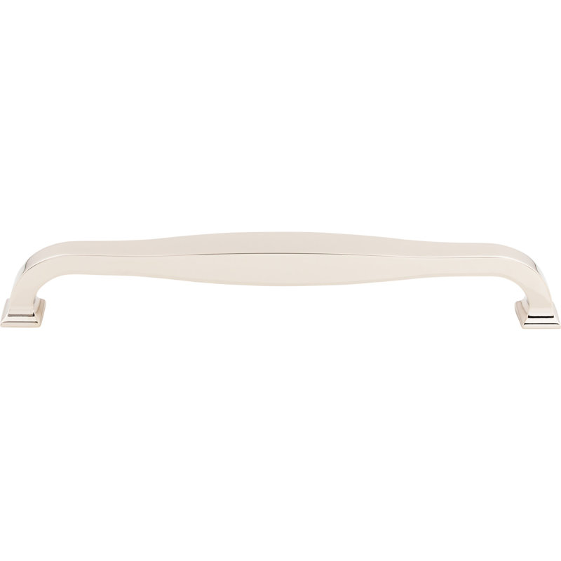 Contour Appliance Pull, Polished Nickel, 12" Center to Center