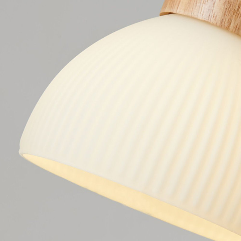 Rebote - Light Walnut Dome Pendant, Oak 