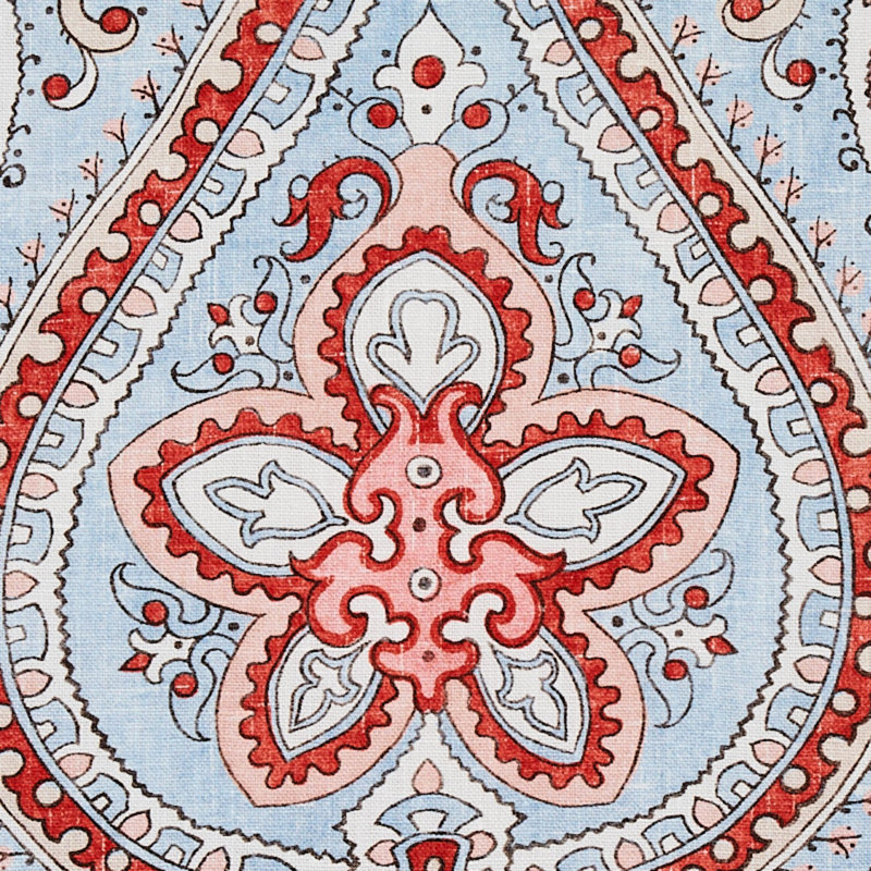 Tissu à motif cachemire, Rose