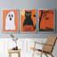 Halloween Fun IV, toile encadrée de qualité supérieure - prête à être accrochée-69983093-69983096