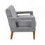Modern Living Room Causeuse Grey Chenille Revêtement-1756184624
