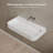 MonBlari 35" X 18" Solid Surface Fluted Wall Mounted Bathroom Sink Matt White-126174923-126174924