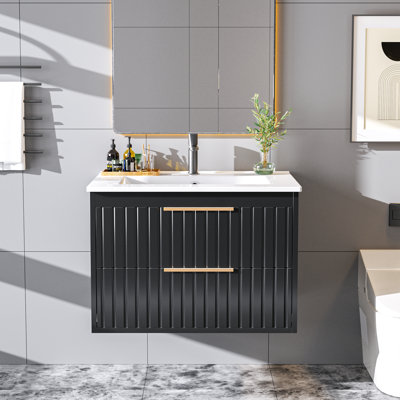 24"floating Bathroom Vanity With Sink