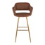 Lake 30" Fixed-Height Bar Stools with Metal Legs & Square Footrest-1405943446-1405943442