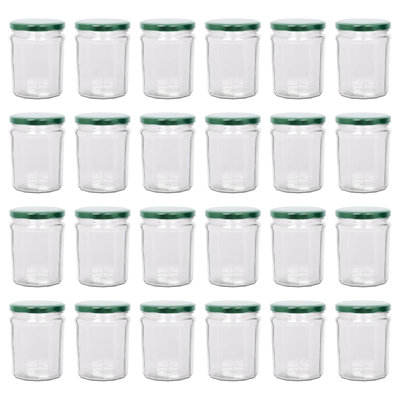Argon Tableware Glass Jam Jars with Lids