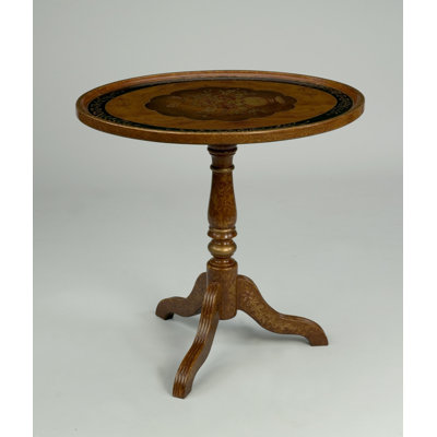 Solid Wood Top End Table