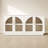 Arden 120" Curved Arch Sideboard Cabinet with 4 Tempered Glass Doors and Adjustable Shelves-59209486-59209485
